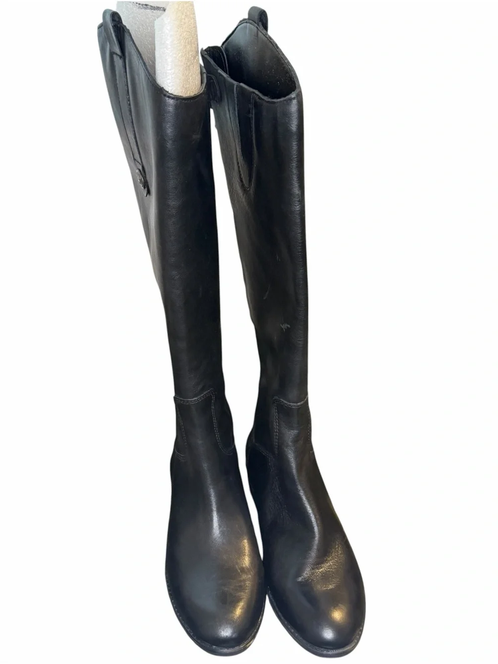 Sam Edelman Penny Black Leather Tall Riding Boots Size 4